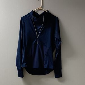 Athleta Navy Blue Half-Zip Pullover